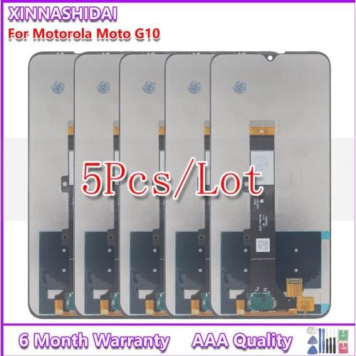 5PCS/Testado novo modelo display pantalla peças de montagem para motorola g10 lcd com tela toque para moto g10 digitador peças r