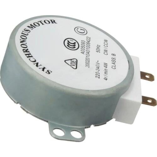 AC 220V-240V 4RPM 4W Synchronous Motor for TYJ50-8A7 Microwave Oven Swivel Tray