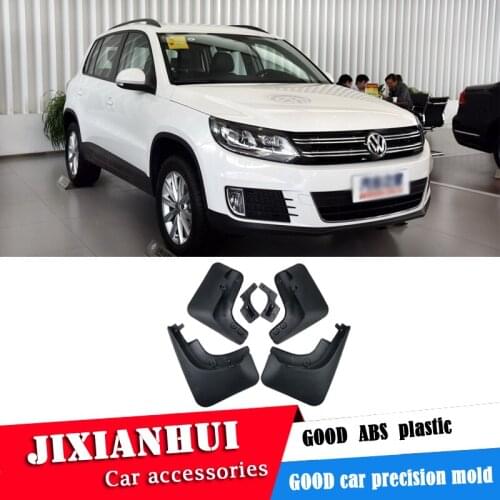 For Volkswagen TIGUAN 2010-2018 Mudflaps Splash Guards Front With the color and rear Mud Flap Mudguards Fender Modified special