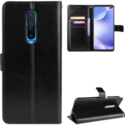 For Xiaomi Redmi K30 Case Luxury Leather Flip Wallet Phone Case for Xiaomi Redmi K30 Case Stand Function Card Holder