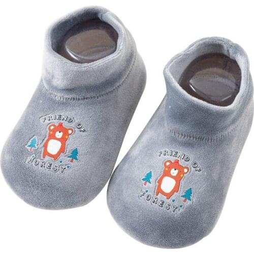Baby Floor Thicken Cotton Socks Non-slip Children Toddler Cartoon Comfortable Socks Indoor Step Shoes Socks Autumn Winter