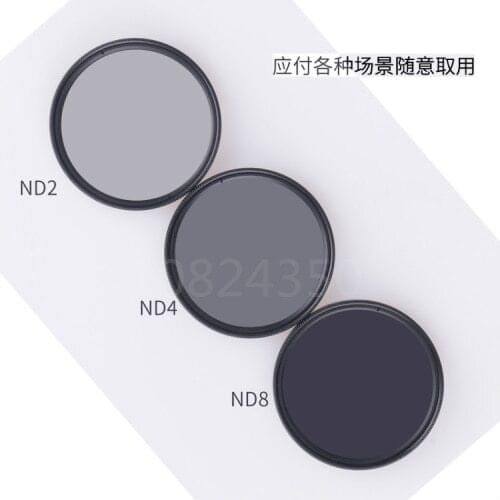 3in1 1 set Camera ND Filter Neutral Density Lens Filter ND2 ND4 ND8 for canon nikon sony pentax camera Lens 52MM 55MM 58MM 62MM