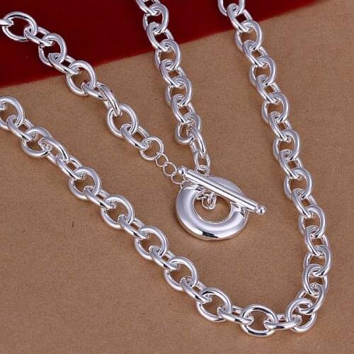 Hot Sale!!Free Shipping 925 Silver Necklace,Fashion Sterling Silver Jewelry TO NO Words Necklace SMTN101
