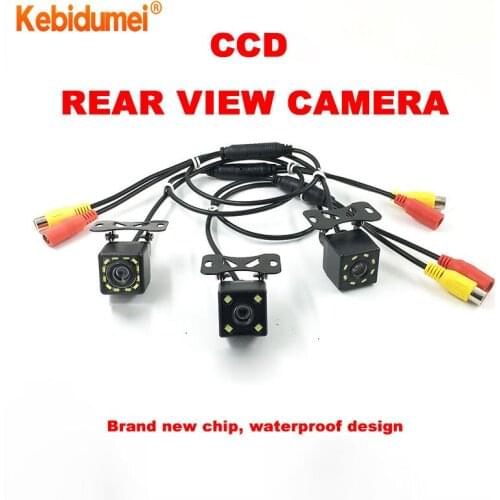 Kebidumei Reverse Camera Car Rear View Camera With LED Lights 170 Degree Viewing Angle Parking Camera Without Guiding Line