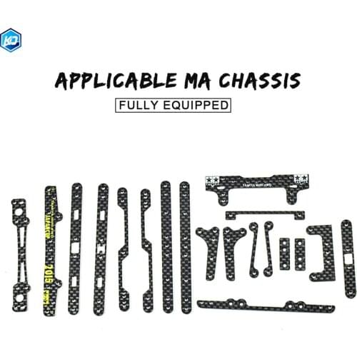 1Set Of High-Strength Carbon Fiber MS/AR/MA/S2 Chassis Combination Kit For Tamiya Mini Toy 4WD Model DIY