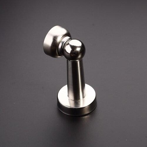 Strong Magnetic Perforated Door Suction Mute Anti-collision Magnet Door Stopper Metal Stainless Steel Bedroom Ceiling Holder