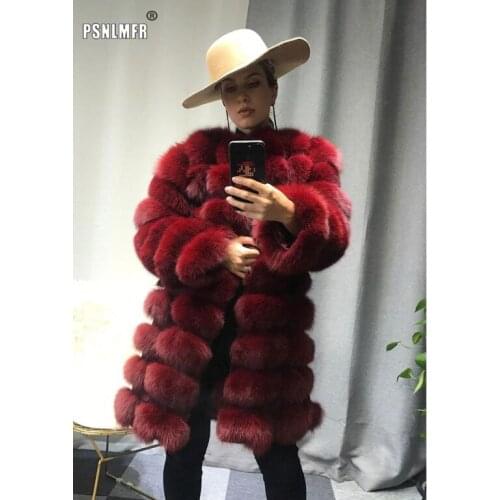 Discounts Sale Slim Stylish Long Sleeve Womens Jackets Warm Temperament Real Fox Fur Womens Coats Winter Thick Outwear Overcoat