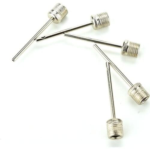 Sport Ball Inflating Pump Needle For Football Basketball Soccer Inflatable Air Valve Adaptor Stainless Steel Pump Pin 50PCS