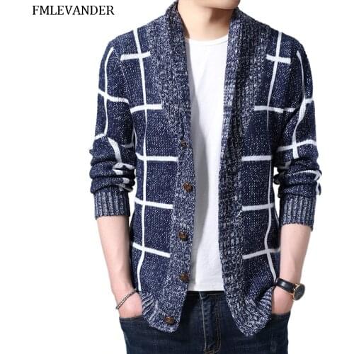 Autumn 2019 Men' s Outwear Wool Knitted Sweater Fashion Men Cardigans Sweater Coat