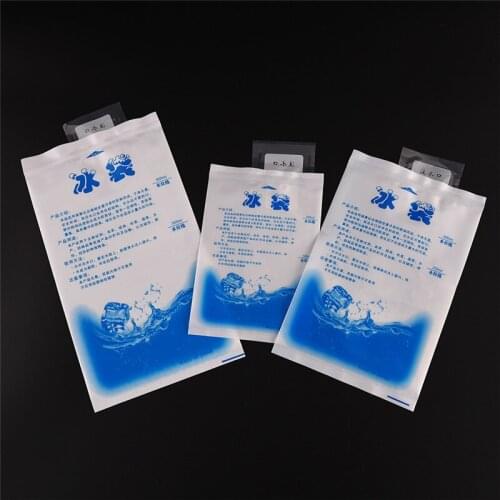 10PCS Plastic Cooler Bag Food Storage for Car Ice Gel Packs Cubes Physical Cold Therapy Cooling Pack Retain Freshness Reusable