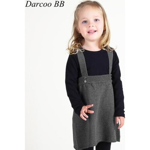 New Fashion Spring Autumn Winter 1-5T Baby Little Girls Sweater Princess Dress Children Kids Knitted Dress Baby Jersey Dress