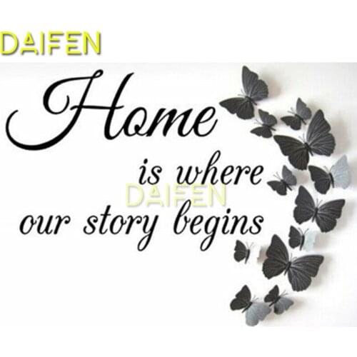 Full Square Diamond painting home is where our story begins Full Round Diamond embroidery Cross stitch DIY 3D Diamond mosaic