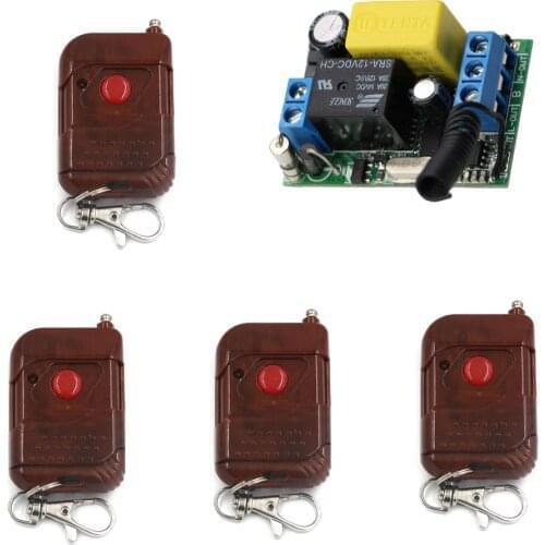 Mini size AC220V 10A 1CH 1 receiving module remote control relay intelligent switch Radio Relay Receiver Module Transmitter