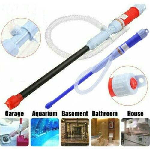 Deluxe Liquid Transfer Siphon Pump Electric Automatic Fuel Fluid Water Pump Battery Powered Gas Water Bathroom Pond