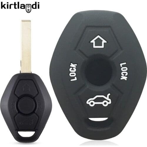 Kirtlandi Silicone Key Holder Keychain Case for BMW E39 E46 X5 E53 X3 F83 Z3 Z4 E38 Old Model Car Key Cover Shell Fob Protective