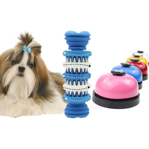 Pet Dog Toys Soft Funny Interactive Elasticity Rubber Stick Dog Chew Toy For Tooth Clean Dinner Call Bell Tool Supplies