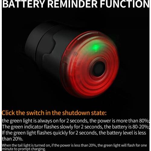 Kapvoe Smart Bike Tail Light Ultra Bright,-Bike Light Rechargeable Auto On/Off Waterproof LED Bicycle Lights High Intensity Rear