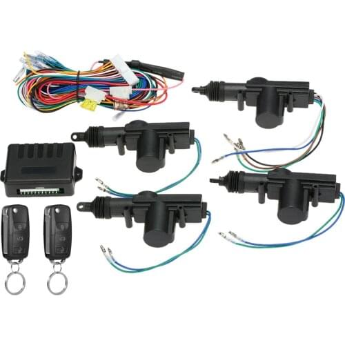 Universal Car Door Lock Keyless Entry System Remote Central Control Locking Kit with Trunk Release Button Car Accessories