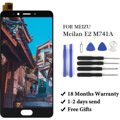 100% Tested 5.5'' LCD Display For Meizu E2 LCD Display Touch Screen Digitizer Assembly Replacement For Meizu E2 LCDs