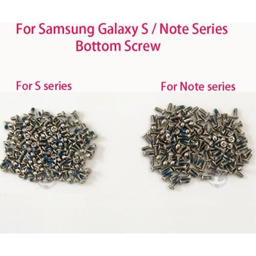 100pcs / Lot Bottom Screw For Samsung Galaxy S Series S3 S4 S5 S6 S7 S8 Mini Note Series 1 2 3 4 5 6 7 8 With Skid Proof Paint