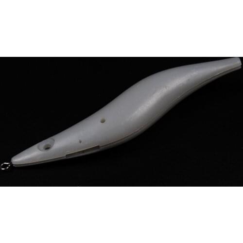 20PCS Squid Lure Shrimp DIY Body Squid Jig Blanks White 3.5# 3.0# 2.5