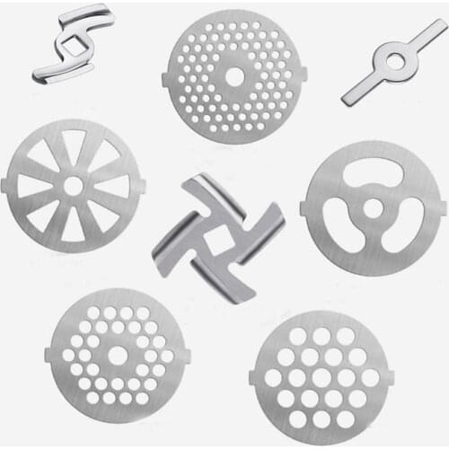 5# Meat Grinder Blade Blade Steel Meat Grinder Plate Cutting Plate For Meat Food Cutting Grinding Machine Parts Accessories