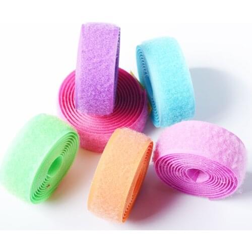 5Meter*2cm DIY Hook and Loop No Adhesive Fastener Tape Nylon Button Sewing Garment Bags DIY Magic Tape Klitband Patch