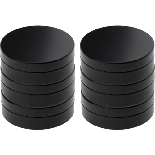 6x Black Empty Aluminum Tin Cans Screw Top Round Metal Lip Balm Tins Cosmetic Containers Salve Jars with Lids (3.4oz / 100ml)