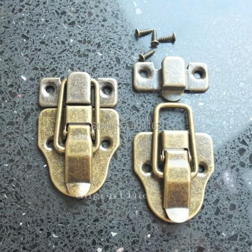 8 Sets Toggle Case Catch Latch Trunk 2.36" x 1.54" for Drawbolt Closure Box chest Suitcase Bronze