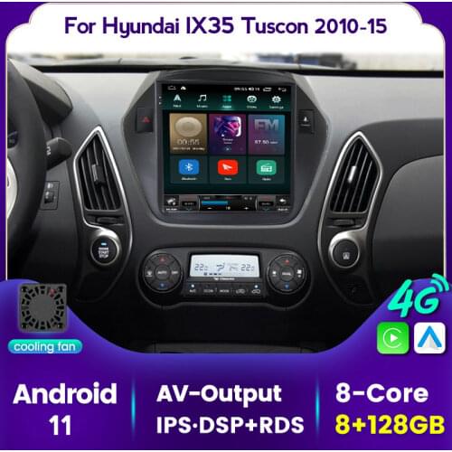 9.7inch Tesla Android 11 DSP RDS Car Radio for Hyundai IX35 Tucson 2009-2015 Multimedia Player Gps Navi Map Carplay Auto Wifi BT