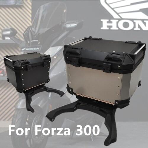 Motorcycle For Honda Forza 300 Trunk Storage Top Tail Box Rear Luggage Case 45L 55L 65L Storage Tail Case Trunk aluminum box