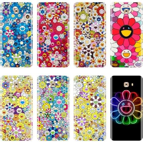 Phone Case For Samsung Galaxy C9 C7 C5 Pro Case Silicone Flower Smile Yellow Floral Soft Back Cover For Samsung Galaxy C5 C7 C8