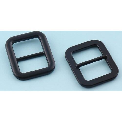 Black Adjuster Buckles 6pcs 25mm Zinc alloy Release Belt Buckle Tri Bar Buckles Strap Buckles Slider Fastener Bag Hardware