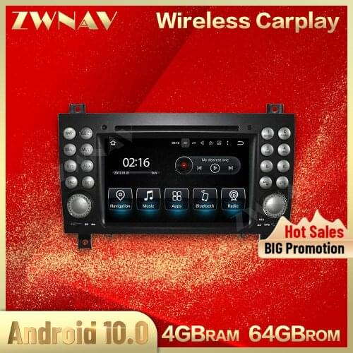 For Mercedes Benz SLK-171 2004 2005 2006-2011 GPS Android 10.0 Screen Multimedia Player Radio Stereo Cassette Recorder Head Unit