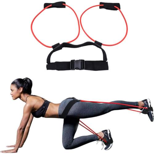 Fitness Booty Bands Bounce Trainer Elastic Pull Rope Squat Resistance Bands Adjust Waist Belt Leg Strength Agility Training