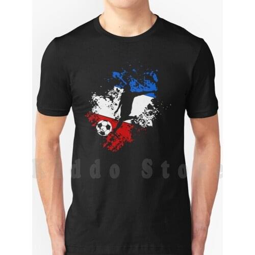 French Flag Soccer Ball T Shirt Print For Men Cotton New Cool Tee Soccer Footballer Football Team Football Game European Mr