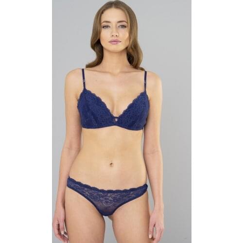 Women Blue Color Bra and Panties Set - 9300BLUE