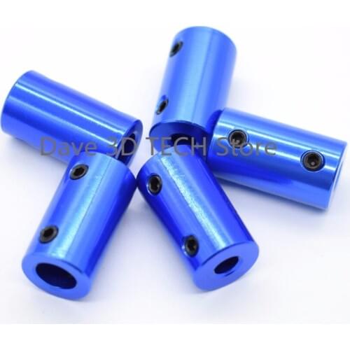 Blue aluminum alloy coupler D14 L25 5mm with 8mm for 5mm shaft 8mm shaft for motor shaft ship model coupling