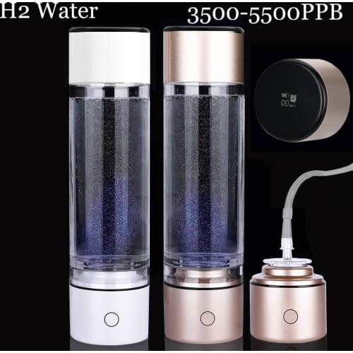 Nano Hydrogen Generator Smart MRETOH7.8Hz Water Bottle 5000PPB H2 Ventilator Electrolysis Ionizer Improve Immunity Anti Aging