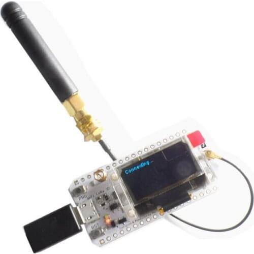 Upgrade 868MHz-915MHz SX1276 ESP32 LoRa 0.96 Inch Blue OLED Display Bluetooth WIFI Lora Development Board for Arduino Antenna