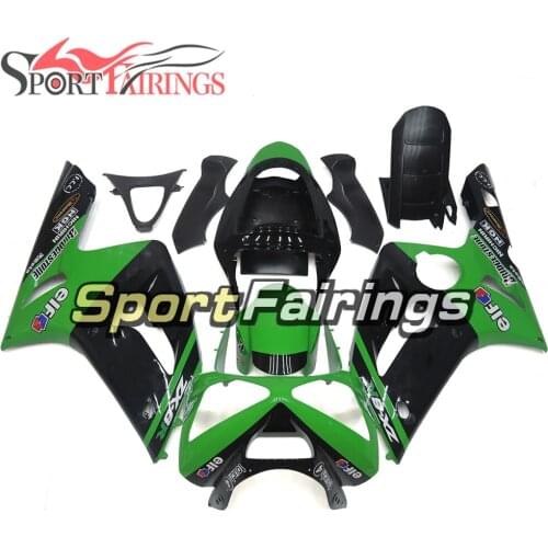 ABS Full Fairings For Kawasaki ZX6R ZX-6R NINJA 636 03 04 2003 2004 Motorcycle Fairing Kit Bodywork Cowling SBK Green Black