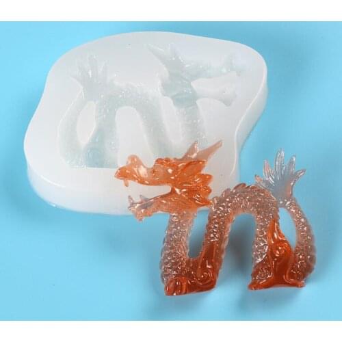 3D Chinese Dragon Silicone Mold Cake Fondant Mold DIY Cake Decorating Tools Chocolate Candy Polymer Clay Mould