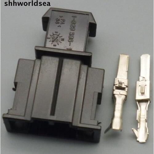 Worldgolden 5/30/100sets 3.5mm 2pin male way automotive plug 191 972 712