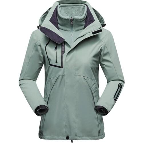2021 Winter Ski Jacket Women High Quality Waterproof Warmth Female Coat Snow Camping Skiing and Snowboard 3 in 1 Jacket Brand
