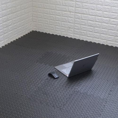 12pcs 30X30cm EVA Leaf Grain Floor Mat Anti-slip Soft Foam Splicing Rug Exercise Cushion Fitness Equipment For Gym Home Yoga Mat