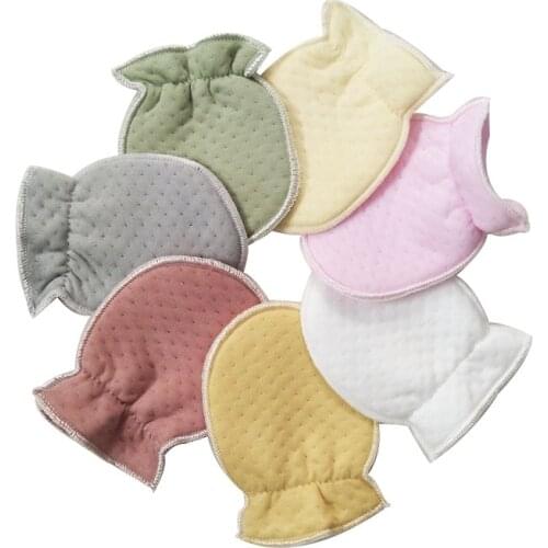 2Pair Newborn Baby Gloves Organic Cotton Baby Gloves Winter Warm Infant Anti Scratch Gloves Baby Boys Girls Mittens