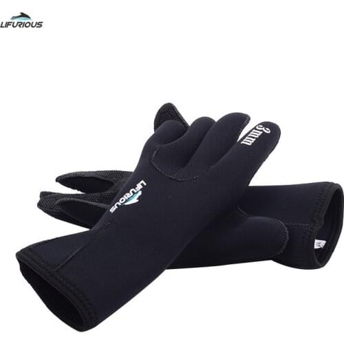 3MM Scuba Neoprene Adult Elastic Warm Snorkeling Diving Wetsuit Non-slip For Surf Hunting Kayaking Watersports Swim Gloves
