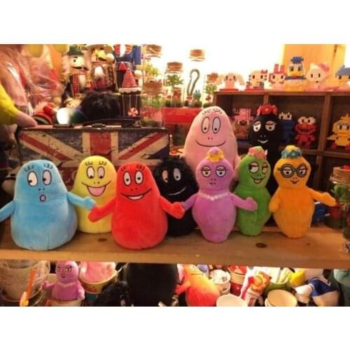 9pcs / lot plush toys Barbapapa animated classics Toy Free shipping