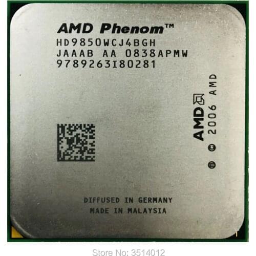 AMD Phenom X4 9850 2.5 GHz 95W Quad-Core CPU Processor HD9850WCJ4BGH/HD985BWCJ4BGH Socket AM2