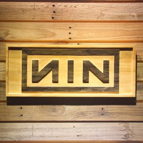 Nine Inch Nail NIN Beer 3D Wooden Bar Signs